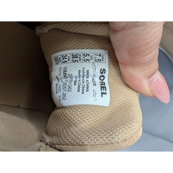 SOREL Out n About Pull On Wedge Womens Waterproof Suede Shoes Boots Size 7.5 - Picture 7 of 7